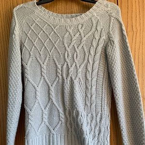 silver sweater